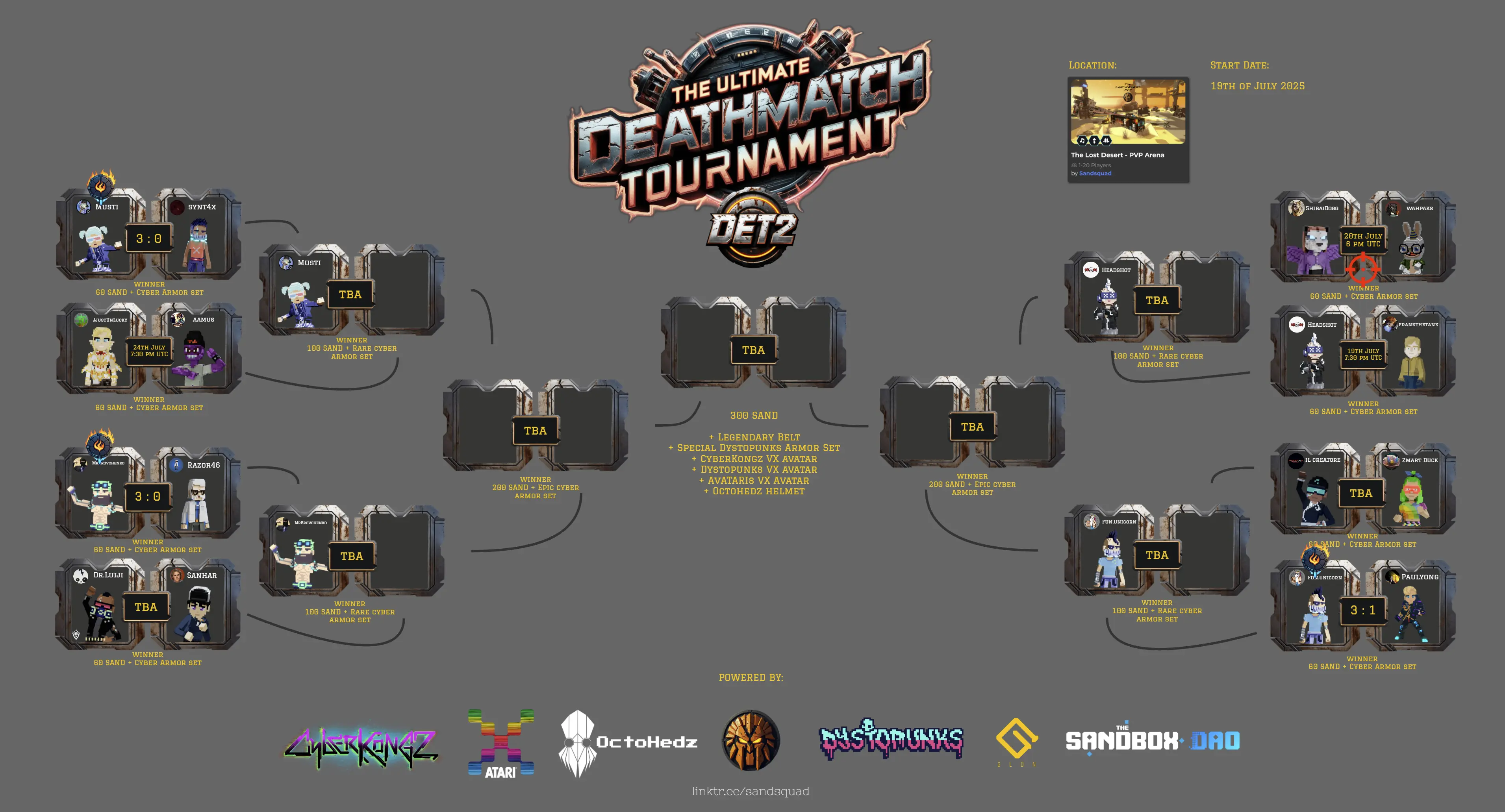 DET2 tournament announcement banner